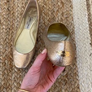 Jimmy Choo sparkle flats size 38.5